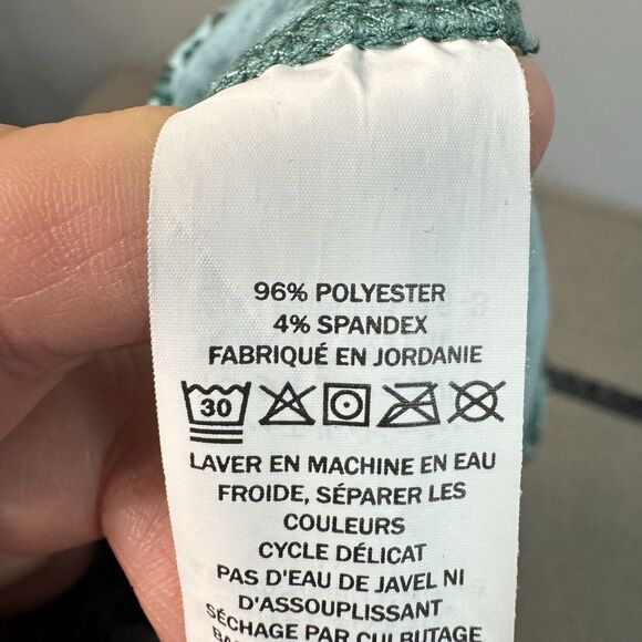 LL Bean T Shirt 2X Teal Streamside Tee Rolled Sleeve Moisture Wick Lightweight - Picture 5 of 9